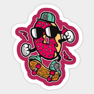 FAST DONUT by WOOF SHIRT Sticker